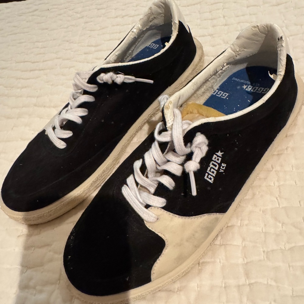 Golden Goose Tenth Star GGDB VCE Black and White Sneakers